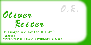oliver reiter business card